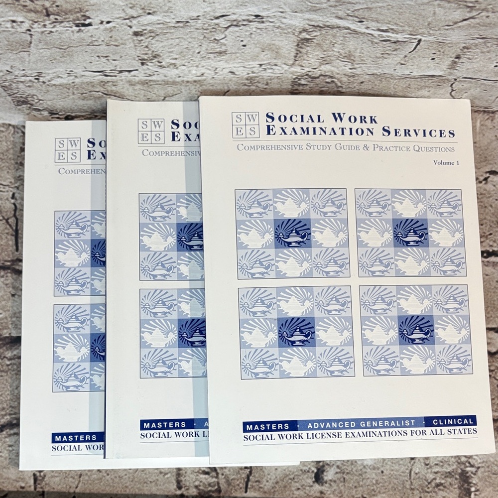 NWOT- Social Work Examination Services Study Guide 8.1 (2015) 3- Volume Set